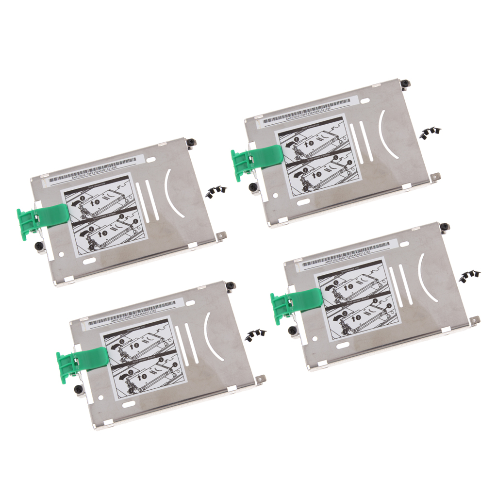 4 Packs Premium Hard Drive HDD SSD Caddy / Enclosure Bay For HP ZBook 15 ZBOOK 17 G1 G2