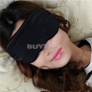 1Pc Zwart Slapen Oogmasker Reizen Rest Sponge Eye Mask Cover Voor De Gezondheidszorg Te Shield Het Licht Eyeshade verlichten Vermoeidheid