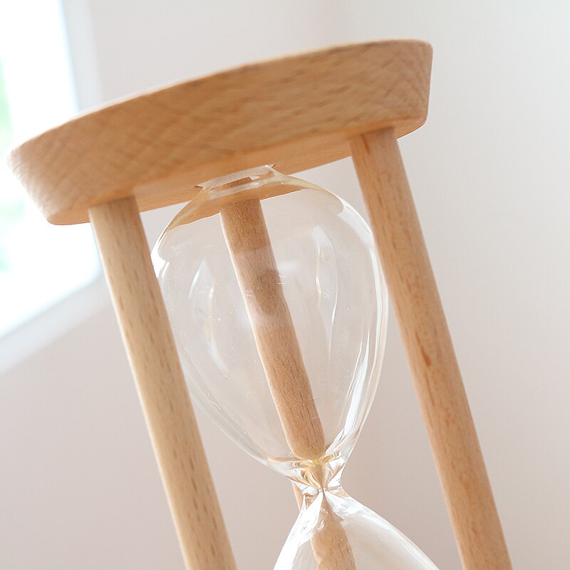 Timeglas sandur 15 minutter træfrit graveringsur 10 30 minutter glas timer boligindretning tilbehør ornamenter