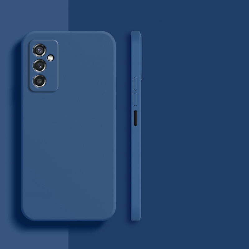 Voor Samsung Galaxy M52 5G Case Galaxy M23 M33 M53 M52 M12 A13 A33 A53 Cover Shockproof Vloeibare Siliconen telefoon Geval Samsung M52 5G: For Samsung M22 / Blauw