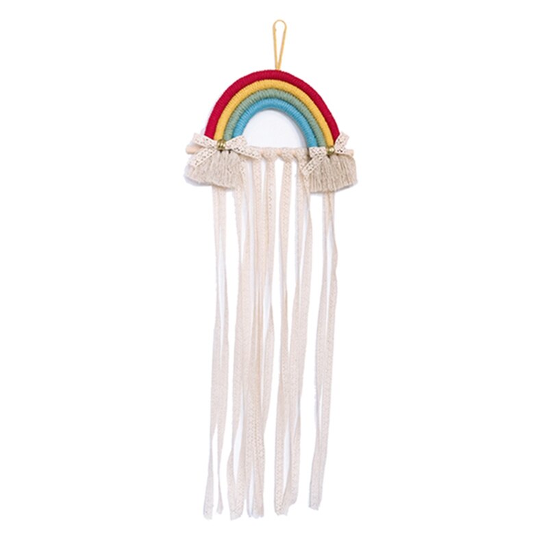 Ins Handgemaakte Decoratie Diy Macrame Opknoping Wandtapijten Regenboog Photo Props Home Decor Nursery Decor Nordic Kinderkamer: S1