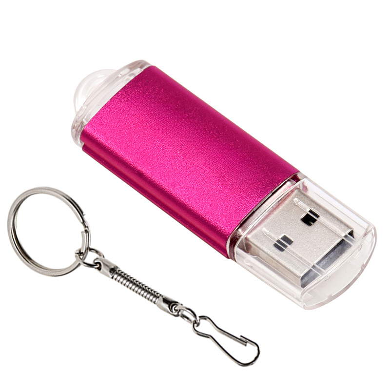 USB 2.0-Blitz-Laufwerk 128 GB Hochgeschwindigkeits-Stock 64 GB 32 GB Schlüsselanhänger Erinnerung Stock 16 GB Lila Mini-USB-Stock 8 GB für Laptop U Disk: Rosa / 4GB