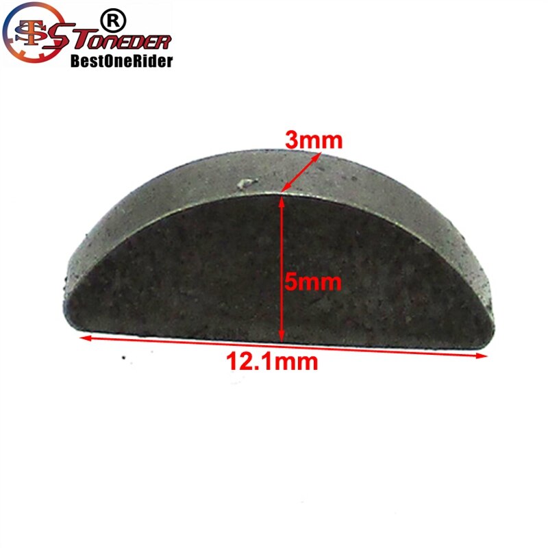 STONEDER 2x Woodruff Rocket Key For Chinese 2 Stroke 47cc 49cc Mini Moto MiniMoto Dirt Pocket Bike