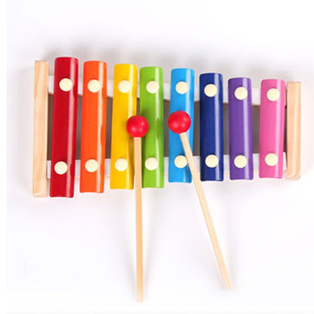 Verlichting Hand Knock Xylofoon Muzikaal Speelgoed Baby Kids Instrument Acht-Tone Houten Voorschoolse Beat Onderwijs Piano