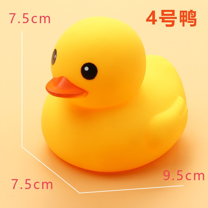 5pc BabyToy Bad Ente Gelbe Ente Lustige Mädchen Junge Kinder Strand Schwimmen Kawaii Nette Wasser Float Gummi Badewanne spielzeug für Kinder: 5pcs NO4