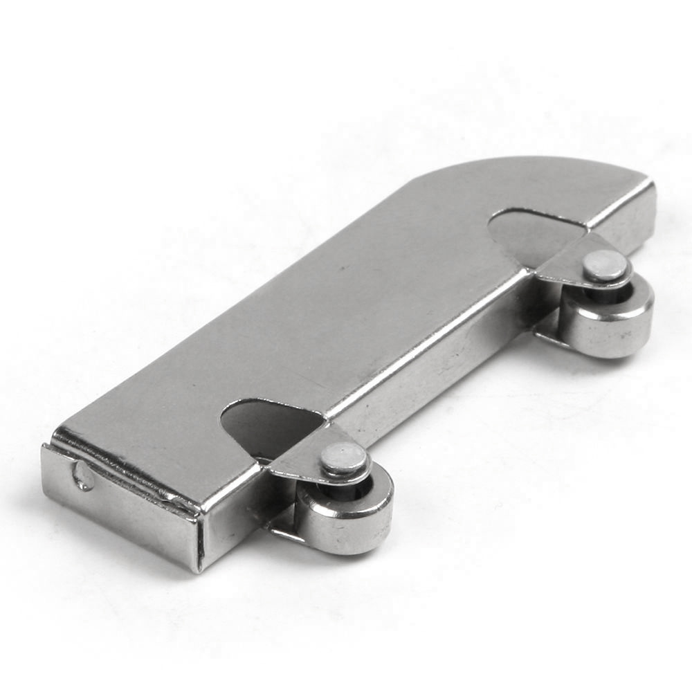 10 PCS Stainless Steel Glass Sliding Door Pulley Double Flywheel Mountain Word Slot Sliding Door Track Glass Pulley Hardware