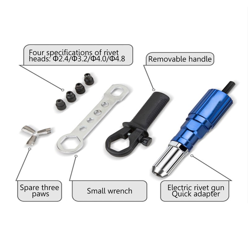 Cordless Electric Riveter 2.44.8mm Conversion Con... Grandado