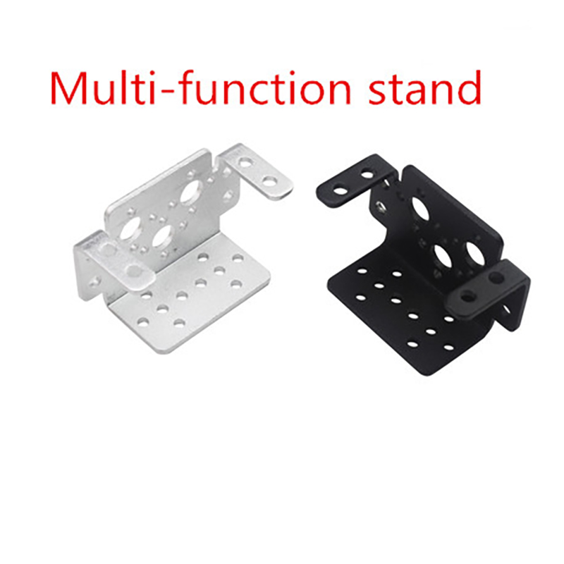 Brazo de Robot negro, accesorio de pieza robótica, plataforma, soporte Servo de viga en U para soporte de rodamiento de dirección Servo estándar, piezas de vapor DIY