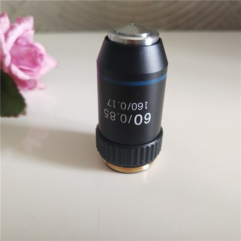 60X 195 Biomicroscope System School Lab Laboratory Achromatic 60 Times Objective Lens for Bio-Microscope Biological Microscope