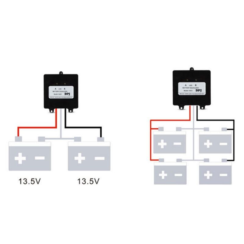 12/24V Loodaccu Lader Regulator HA01 Batterijen Voltage Equalizer Balancer Voor Zonnepanelen Mobiele Systeem