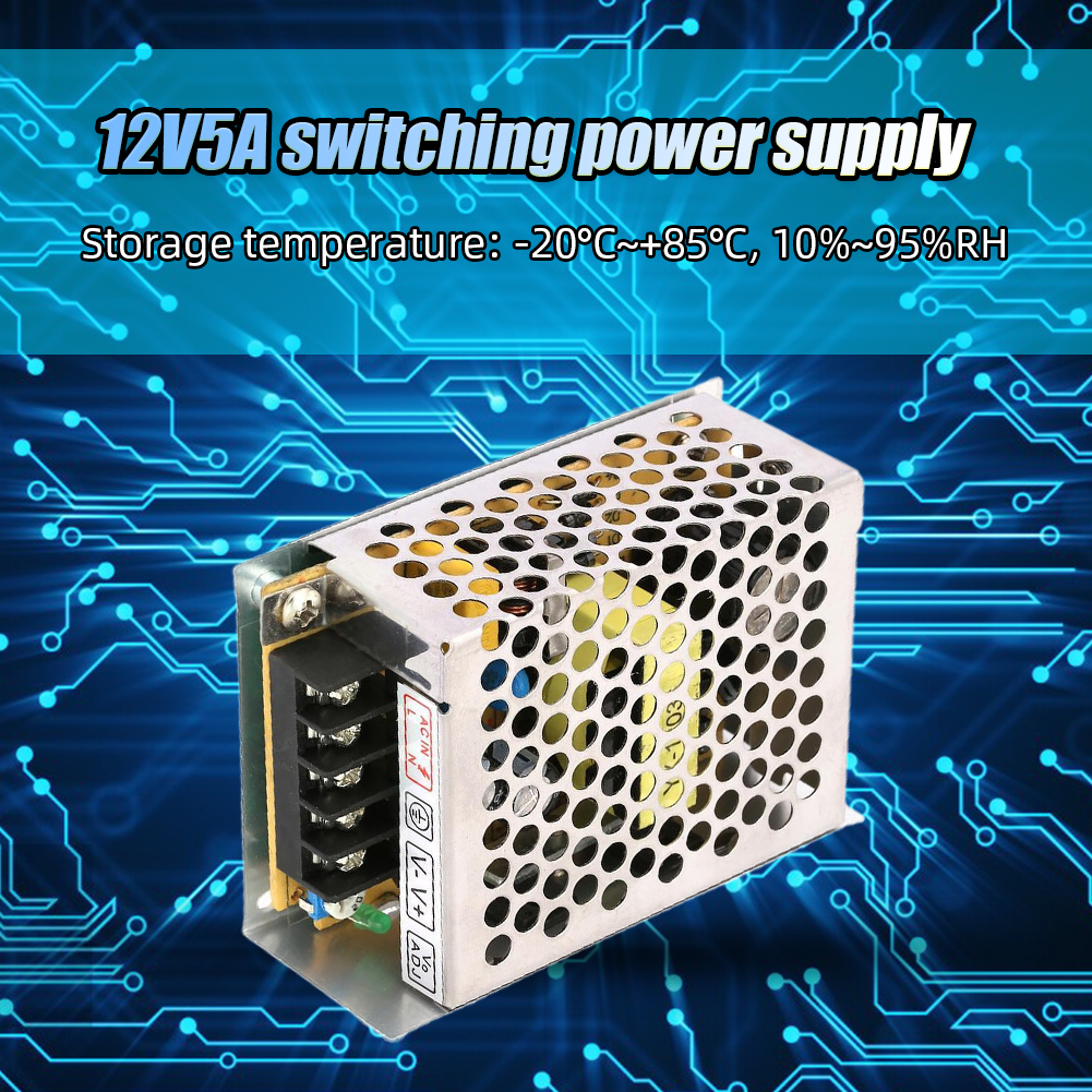 12V 5A Power Supply Transformer Switch 60W 220 AC To 12V DC for LED Strip