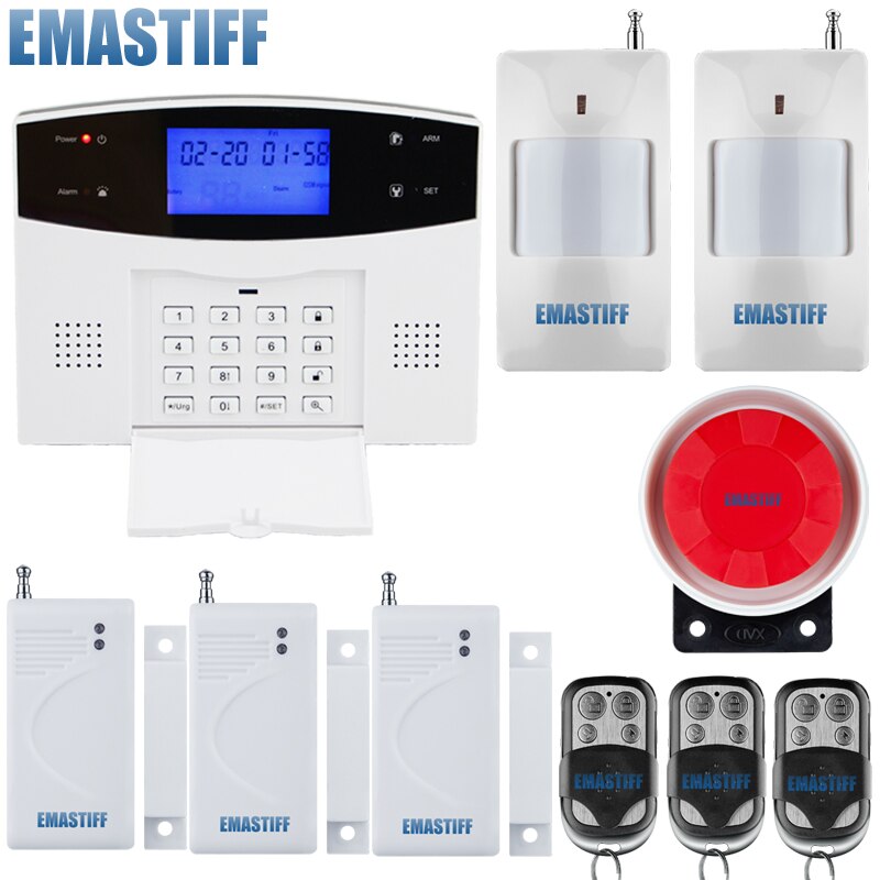 Wireless PSTN GSM Alarm System 433MHz Home Burglar Security Alarm System