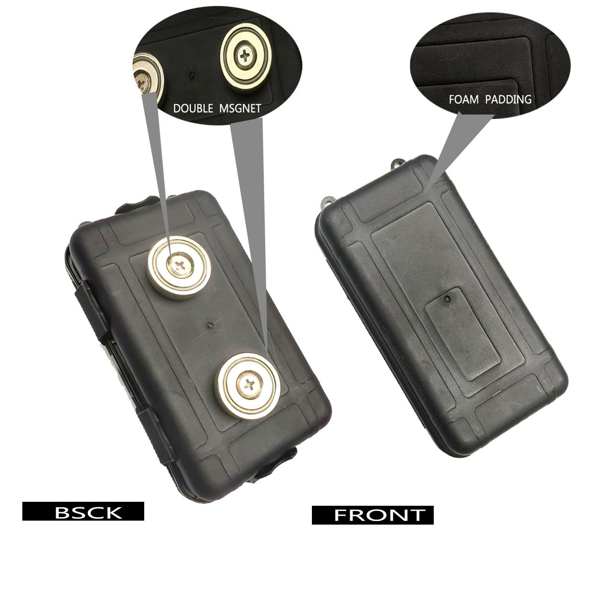 Mini boîte à clés magnétique pour voiture, cache-clé magnétique étanche, porte-clé polyvalent pour sous la voiture, boîte antirouille