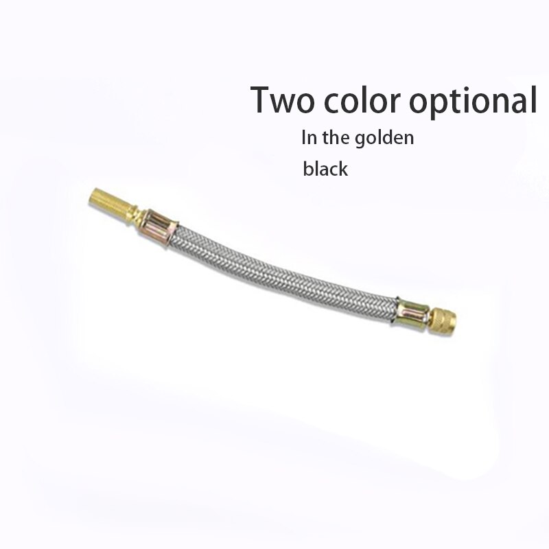 150mm Geflochtene flexibel Schlauch Reifen Ventil Aufblasbare Gummi Schlauch Stahl Draht Auto Räder Reifen Ventil Vorbauten Erweiterungen Rohr Adapter