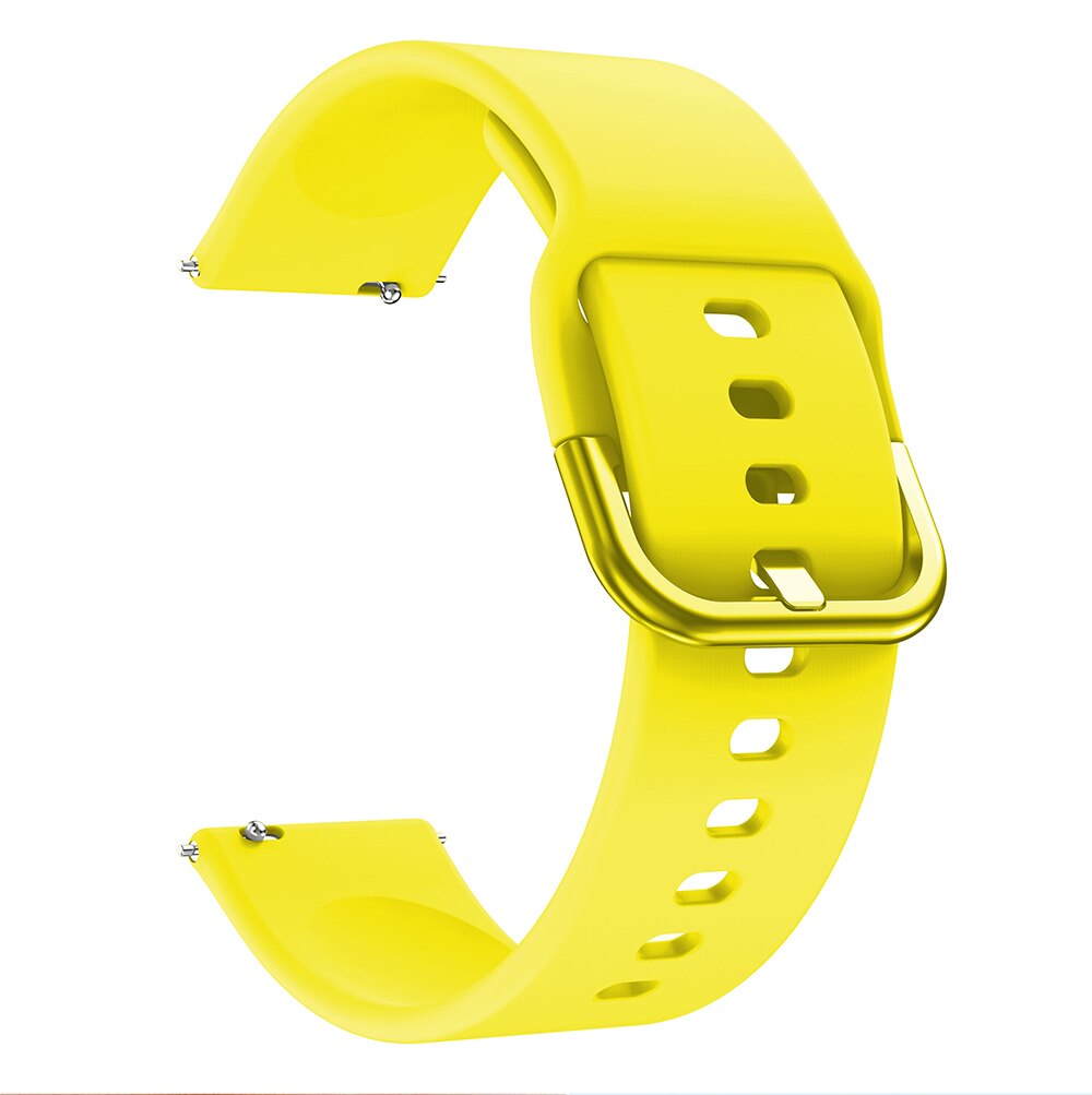Pulseira de silicone para amazfit gtr 42mm, pulseira de relógio, pulseira, para huami amazfit gtr 47mm/gts 2: XS / YELLOW