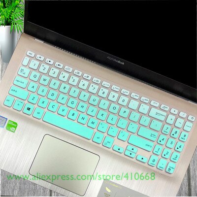 Til asus vivobook 15 asus  x509 x509fj x509fb x509fl x509fa x509 fa fb fj fl  fl8700f y5100 y5200f 15.6 tommer cover til tastaturet: Gradient skyblue