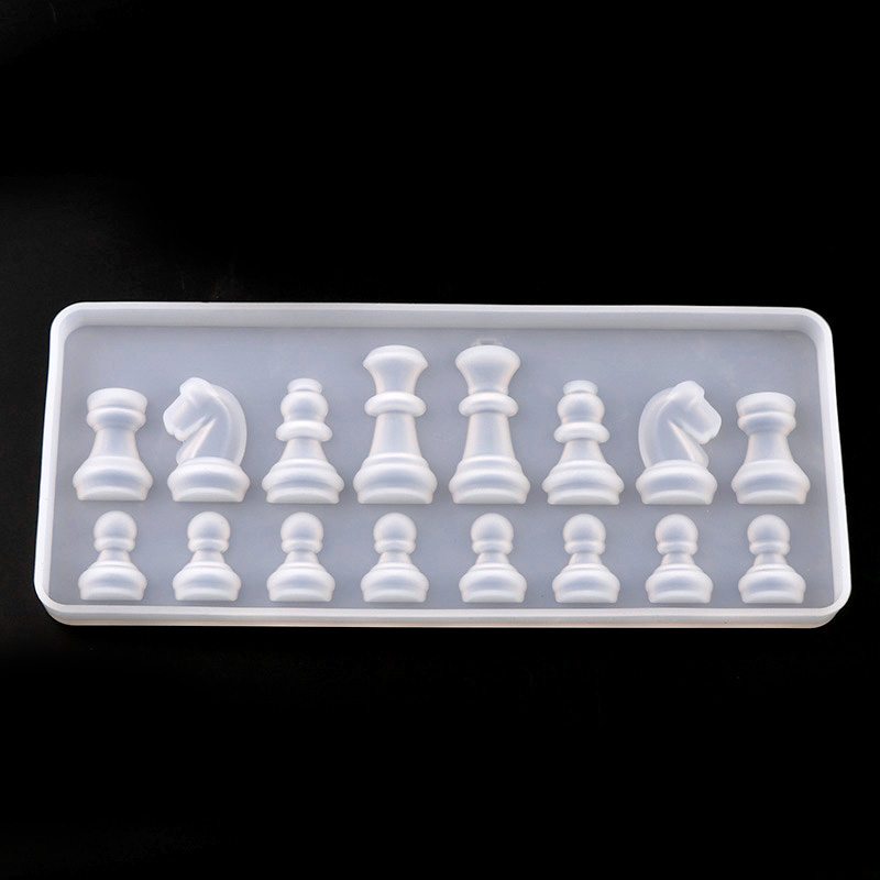 International skakform silikoneform diy ler epoxyharpiks form vedhæng forme
