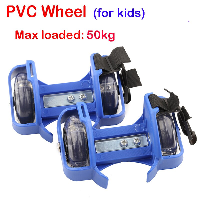 FITSHAPE lashing Roller Skating Shoes Small Whirlwind Pulley Flash Wheel Roller Skates Sports Rollerskate Shoes for Kids Adult: 50kg PVC blue