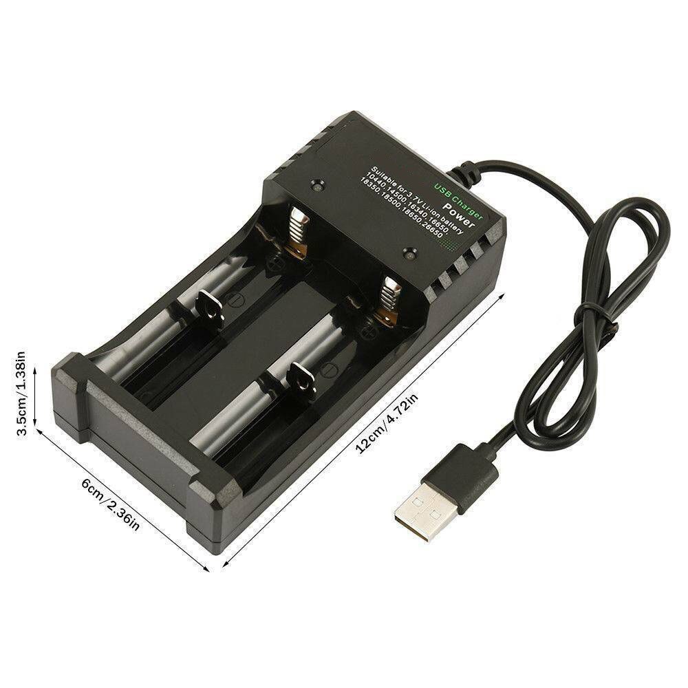 18650 Usb Batterij Lader Snel Opladen Dual Voor 3.7V 16340 14500 26650