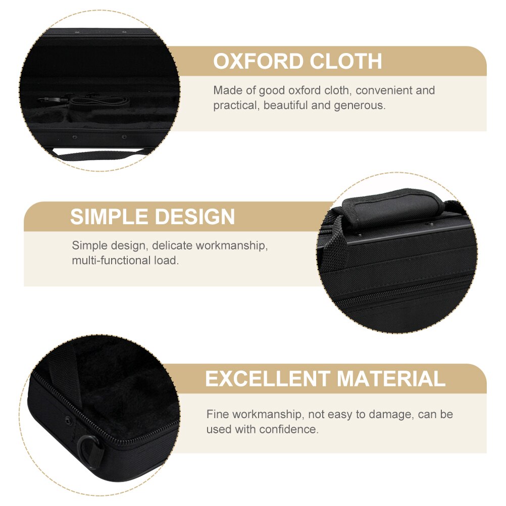 Tragbare flötentasche, stoffbeutel, tragbare flötentragetasche, flötenbehälter, flötenhalter