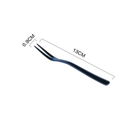 Stainless Steel Cheese Dessert Jam Spreaders Butter Knife Fruit Fork Westen Cutlery Breakfast Tool Tableware Kitchen Supplier: Fork A-Blue