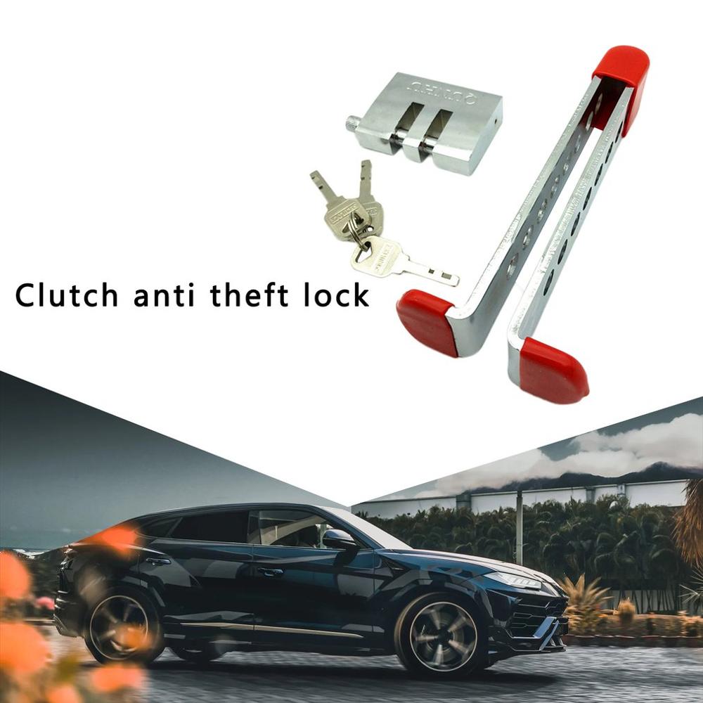Stainless Steel Clutch Accelerator Pedal Lock Brake Lock Auto Security Supplies Anti-Theft Device Clutch Lock