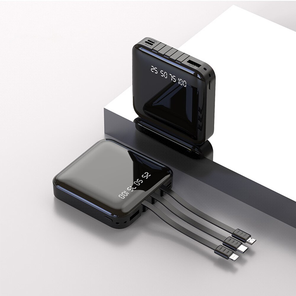 Power bank20000 mAh Hohe kapazität schnelle lade Mini Tragbare Power bank: Black