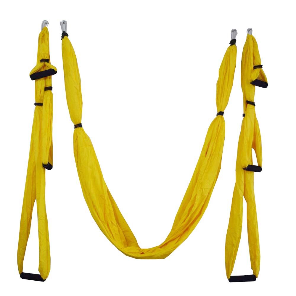 2.5*1.5 M Aerial Yoga Hammock Anti-gravity Inversion Swing OR Yoga Extend Belt + Ceiling Hanging Tray for Home Gym: Pink