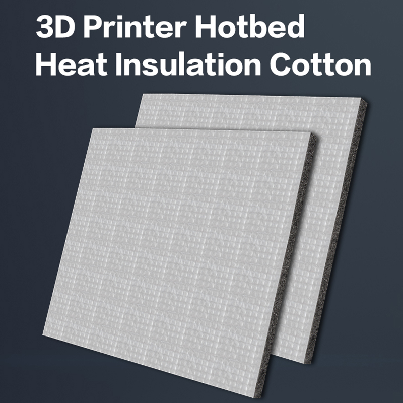 3 dsway 3d skriverdeler varmesengisolasjon bomull 180/220/235/310mm varmesengklistremerkefolie selvklebende bomull 5 mm til ender 3
