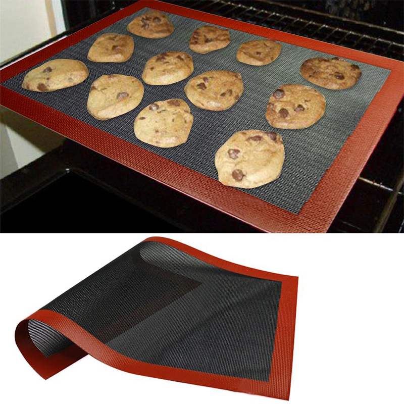 30*40 Cm Siliconen Bakken Mat Pad Non-stick Oven Sheet Liner Geperforeerde Bakken Bakvormen Cookies Biscuit Bakken lade Mat