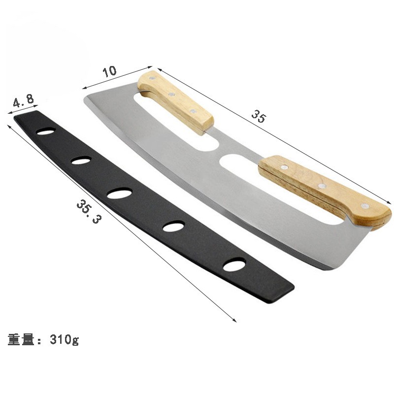 Aixingru-Schaukel-Pizza messer Gerät-setzt, Fahrrad-Rund messer, Utensilien, Bäckerei zubehör, Küchen werkzeuge aus Metall: Licht Grün