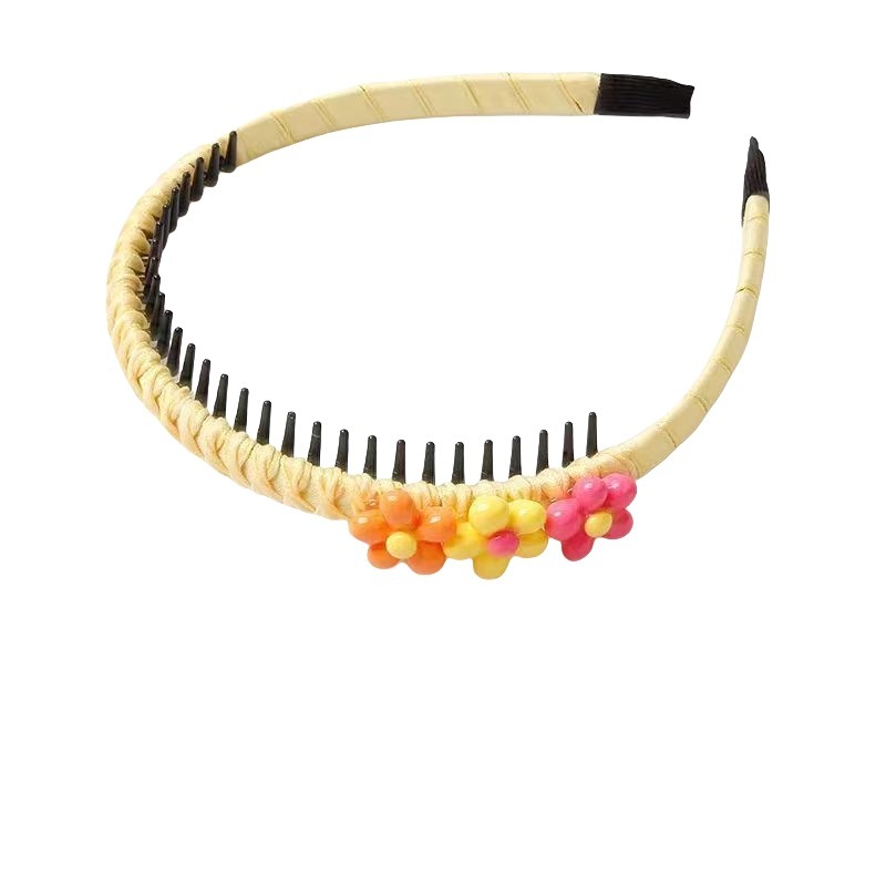 Diadema para niña, bonito corazón dulce, estrellas, colores, diadema de flores, aro para el pelo, para niños, accesorios para el cabello FDr11: YELLOW