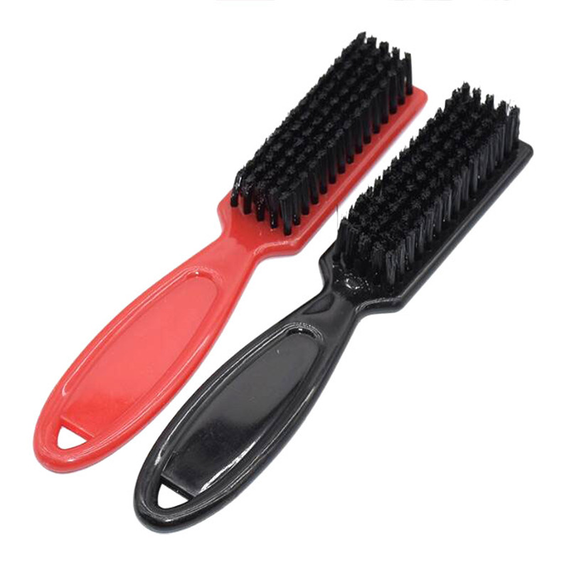 Cepillo de estilo de barba pequeño negro para salón, afeitado , cepillo de barba, peluquero Vintage, forma de cabeza de aceite, tallado, cepillo de limpieza