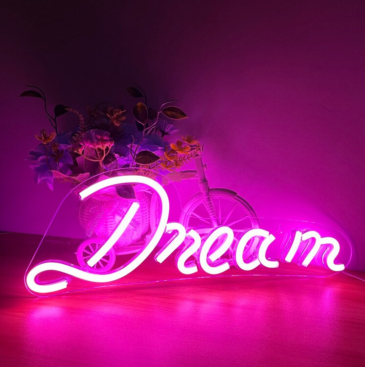 Letrero de neón de 2 estilos con letras, luz LED de neón con USB y batería, luces nocturnas iluminadas, lámpara de pared, decoración artística para Bar y Navidad: Backplane red