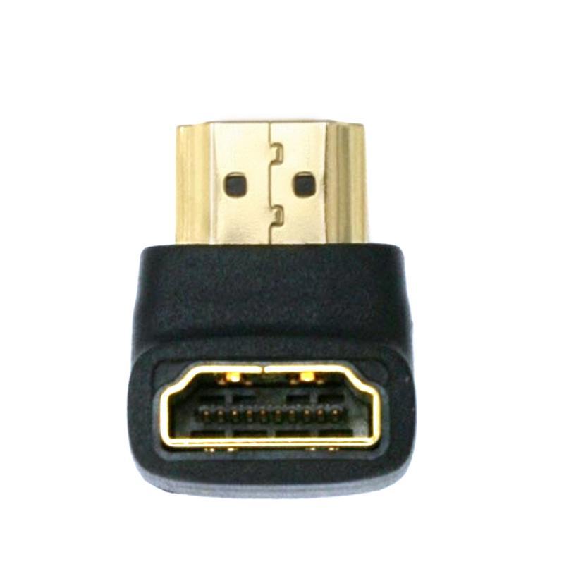 Besegad Mini HDMI Male to HDMI Micro Female Adapter 90 Degree Right Angle USB Connector Converter Adaptor for 1080p HDTV TFT LCD