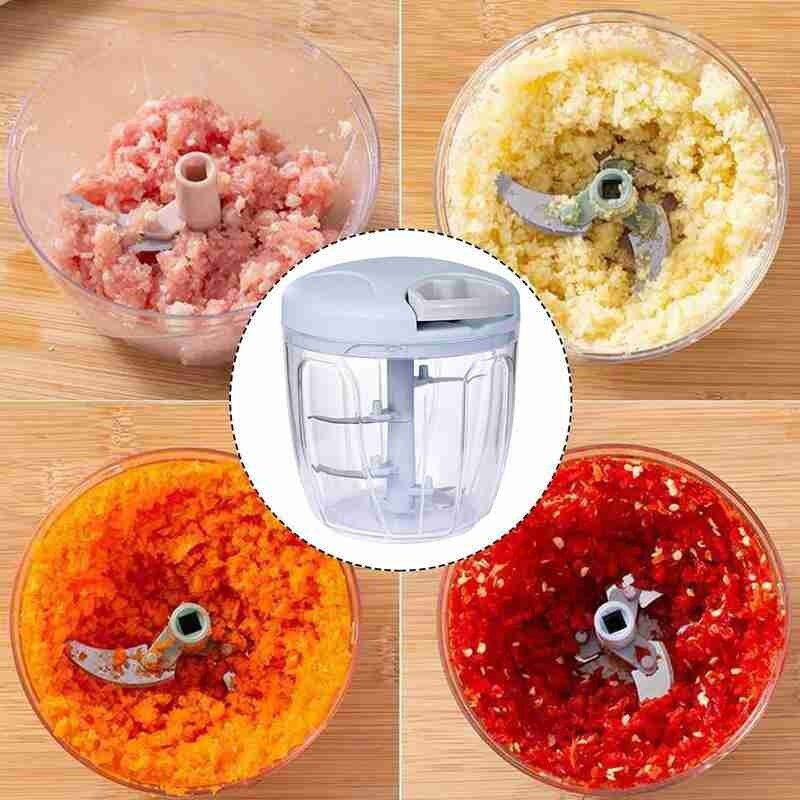 1 Set Manual Fruit Vegetable Meat Chopper Multifunctional Grinder Tools Dumpling Pull Food Shredder Gadget Hand Kitchen Cut K5B7