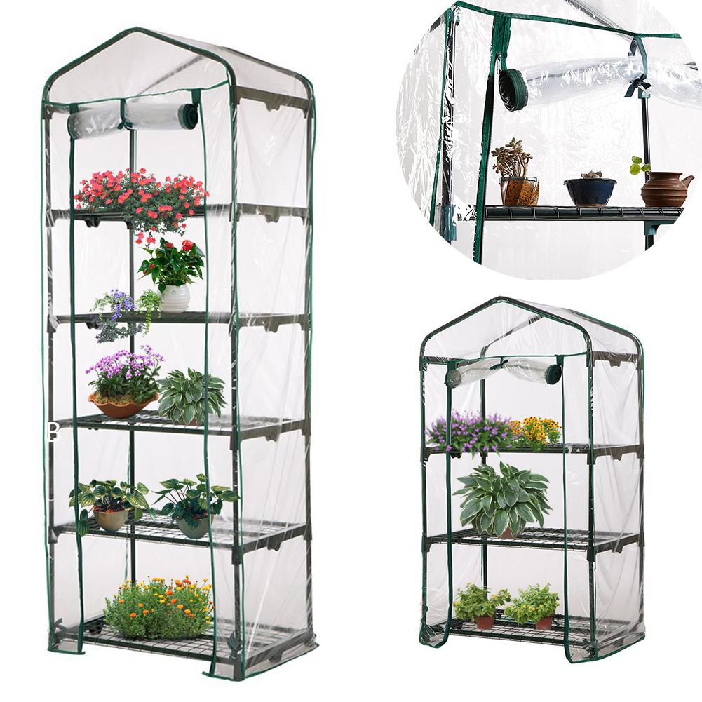 Pvc warme tuinlaag mini kasafdekking voor huishoudelijke planten (zonder ijzeren standaard)
