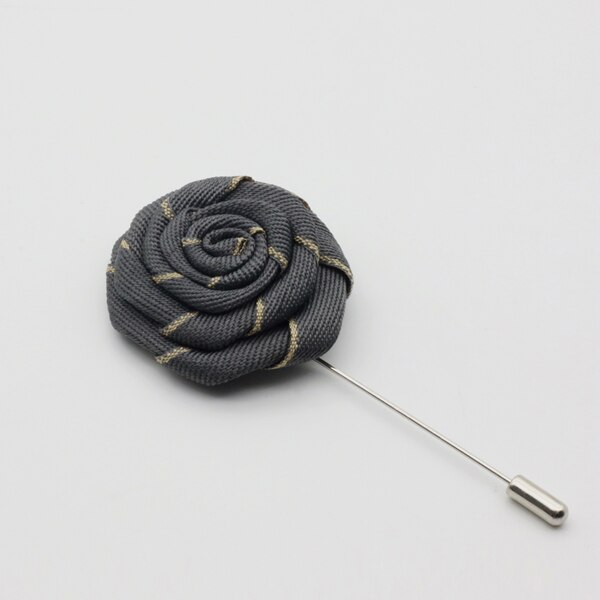 HUISHI Twee Kleur Stof Bloem Broches Revers Pin Mannen Vrouwen Broche Suits Decoratie Reversspeldjes Voor Suits Accessoires 12 Kleur: J 5