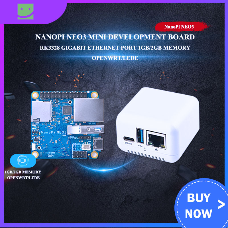 NanoPi NEO3, RK3328 Gigabit Ethernet Hafen 1GB 2GB speicher OpenWrt/LEDE