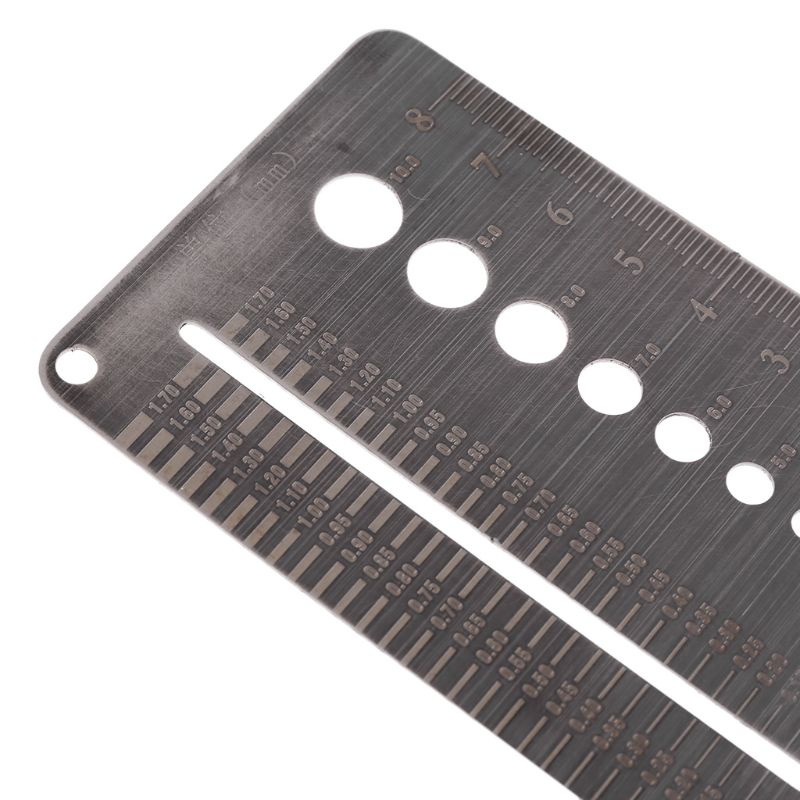 0,1-10mm Schraube Messgerät Platte Durchmesser Messung Messgerät Edelstahl Bohrer Bolzen Draht Messgerät