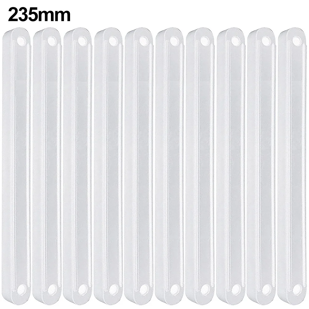 10 Stuks Trekrail Plastic Ladegeleiders 180/235/298 Mm Treklopers Vervanging Lade Lopers Garderobe Geleiderail Skidway: Bruin