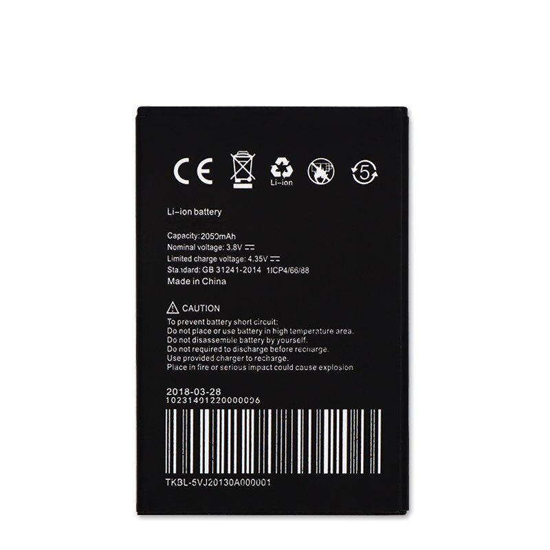 Official 2050mAh Replacement Battery For BRAVIS A506 Crystal Mobile Phone Bateria Batteries