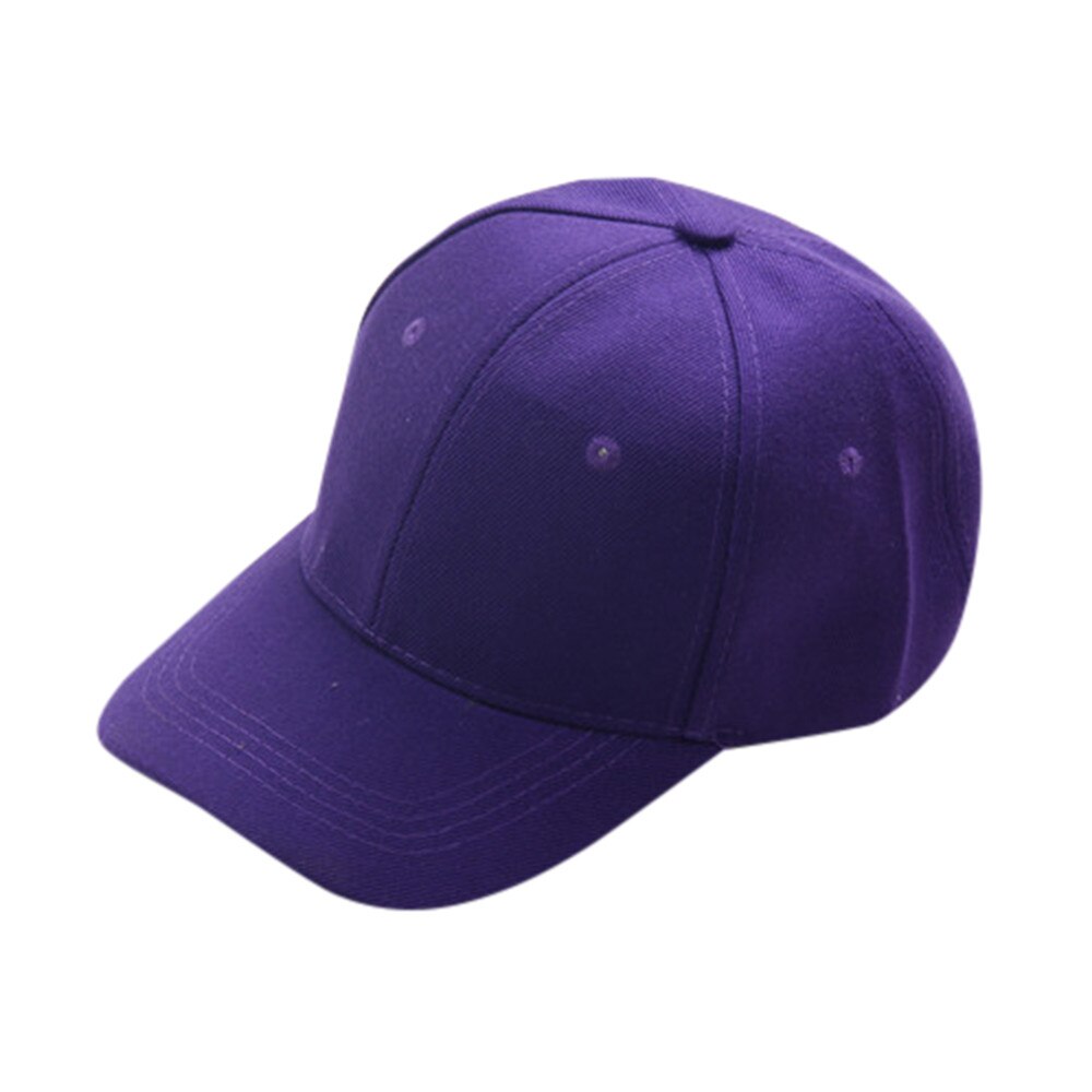 25# Outdoor Sport Hat Summer Hat Cap Children Teenagers Hat Show Solid Kids Hat Boys Girls Snapback Hats Caps Шапка Зимняя: Purple 