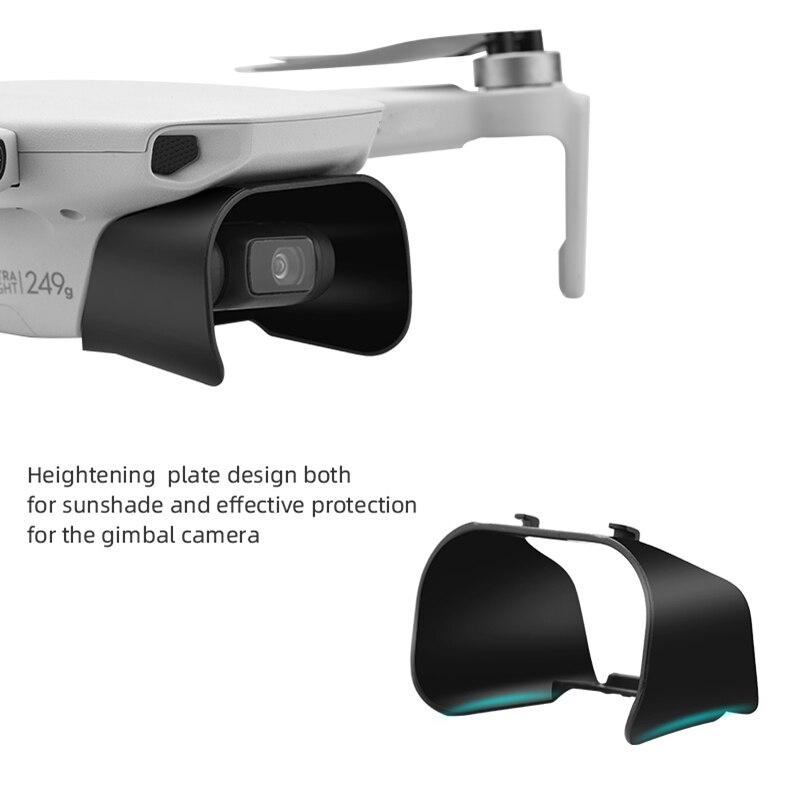 Parasol Protector de lente para cámara DJI Mini 2, cardán, antideslumbrante, accesorios