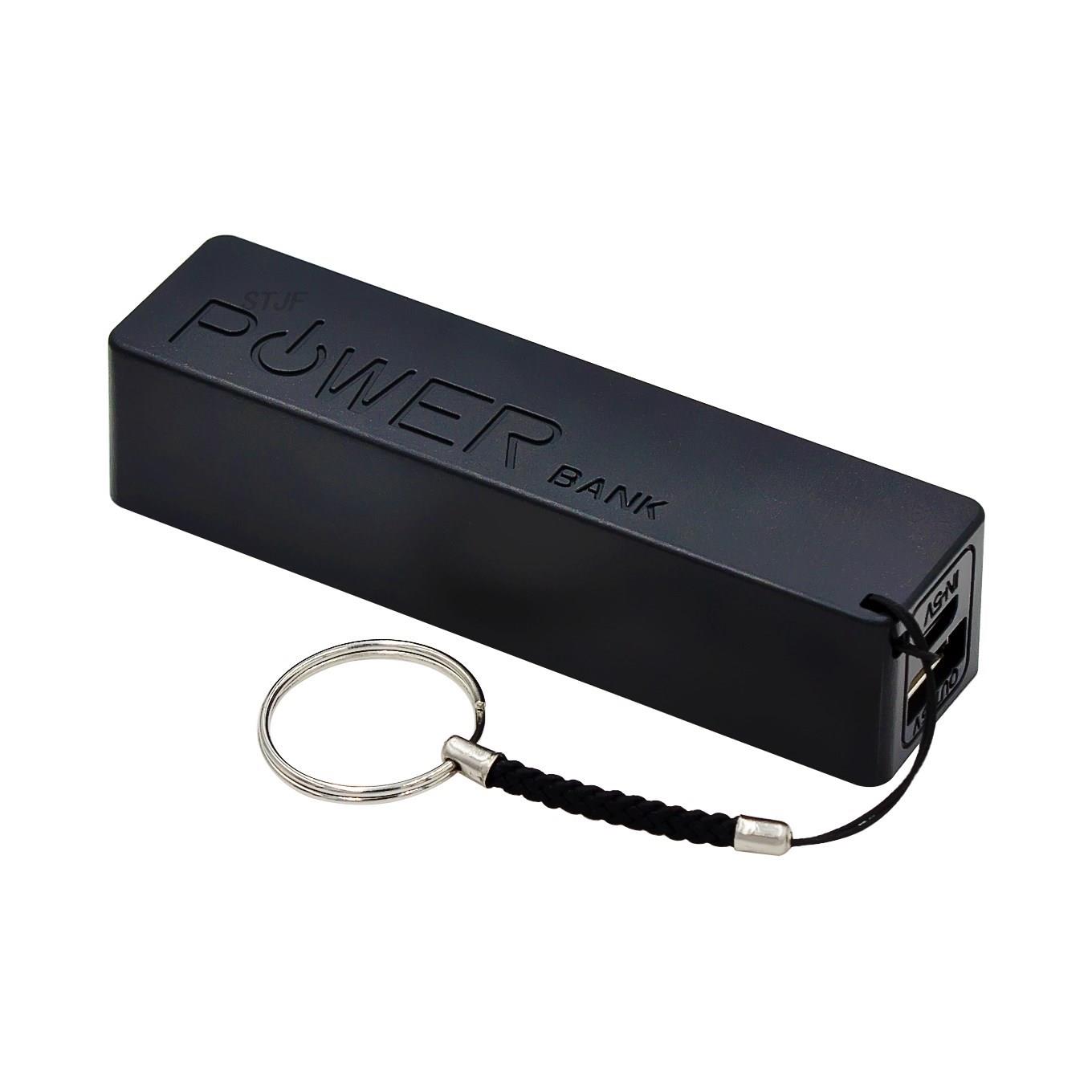Draagbare Powerbank - 18650 Batterijlader - DIY Voeding - USB Uitgang - Zwart