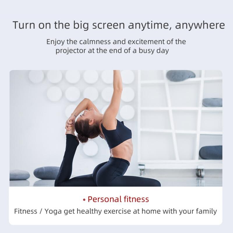 S361 Mini Full HD 1080P Portable Home Projector 4K Wifi Cinema Video Home Theater Projectors For Mobile Smartphone 1000 Lumens