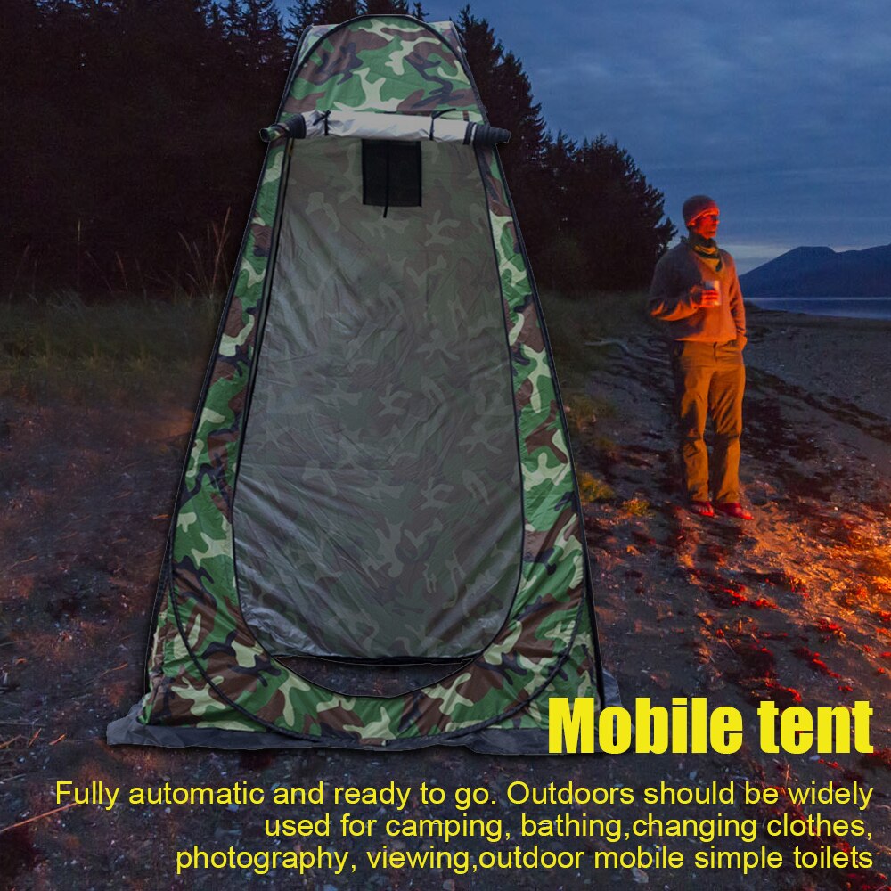 Outdoor Pop Up Tent Camping Douche Badkamer Moving Privacy Wc Kleedkamer Onderdak Waterdichte Enkele Moving Vouwen Tenten