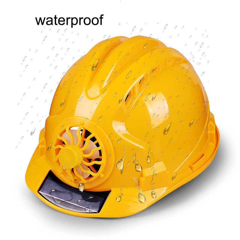 Fan Helmet Outdoor Solar Power Safety Hard Hat Working Construction Workplace High strength ABS Protective Cap Solar Panel
