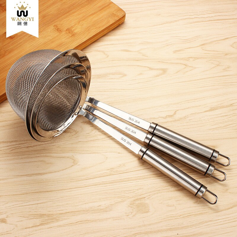 Acero inoxidable 304 fritura cesta mini alimentos colador cocina herramienta de cocina colador olla colador