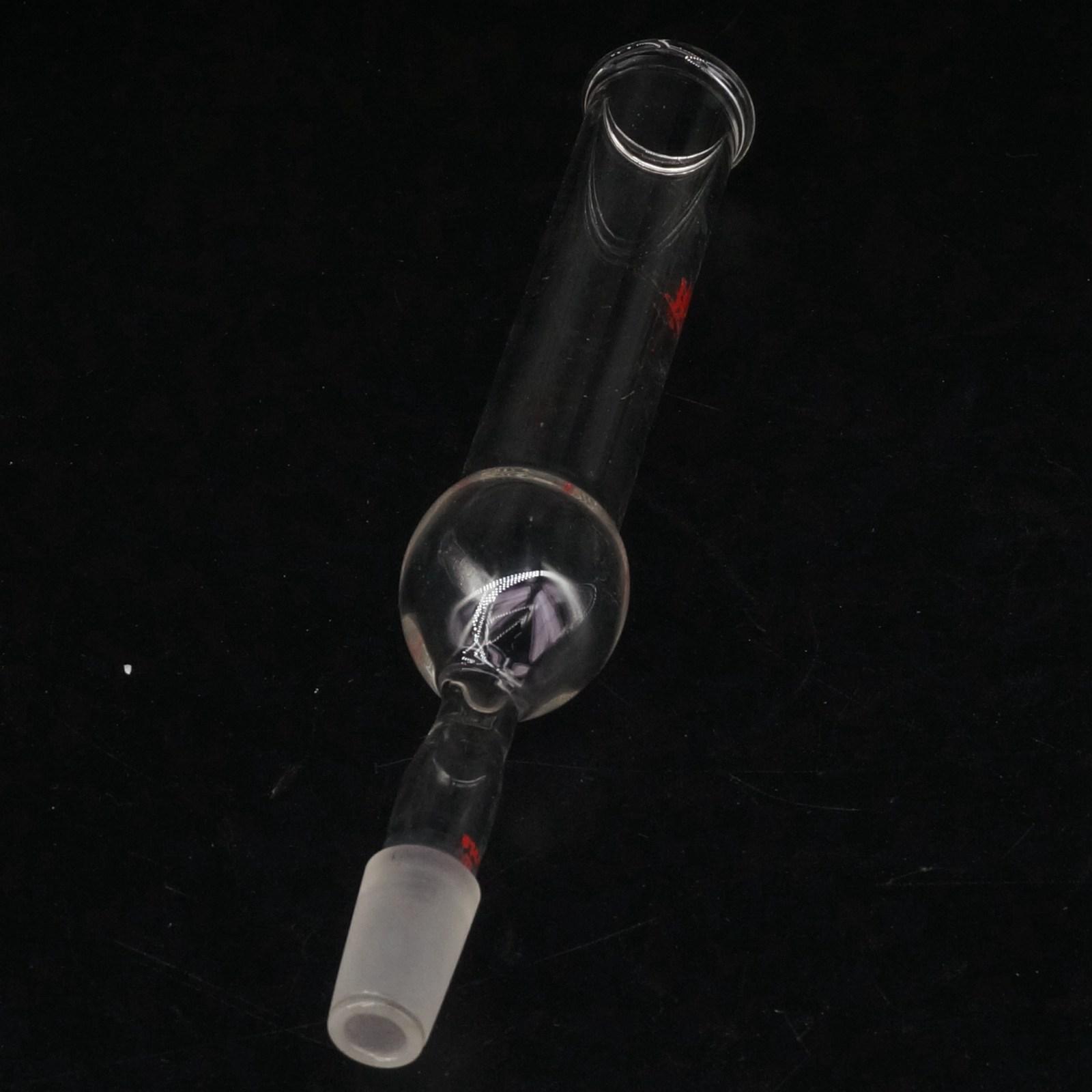 Tubo de secado de vidrio con junta de suelo, tubo recto con bombilla de laboratorio, 14/23